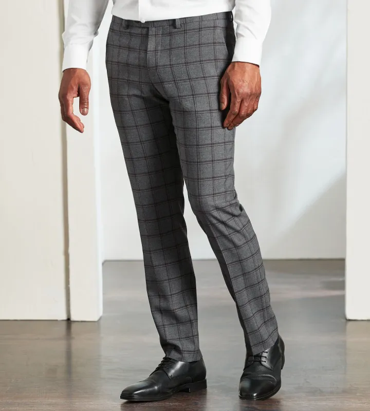 Slim Fit Stretch Check Suit Separate Pants sold by Tip Top