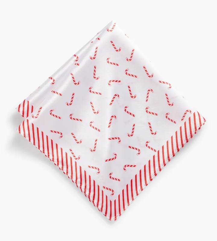 Candy Cane Pocket Square sold by Tip Top