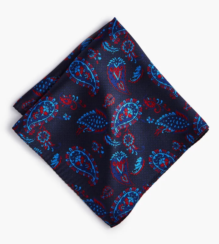 Textured Paisley Pattern Pocket Square sold by Tip Top
