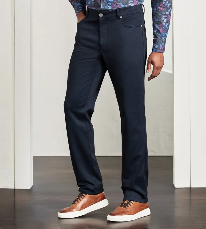Modern Fit Five-Pocket 360° Stretch Knit Casual Pants sold by Tip Top