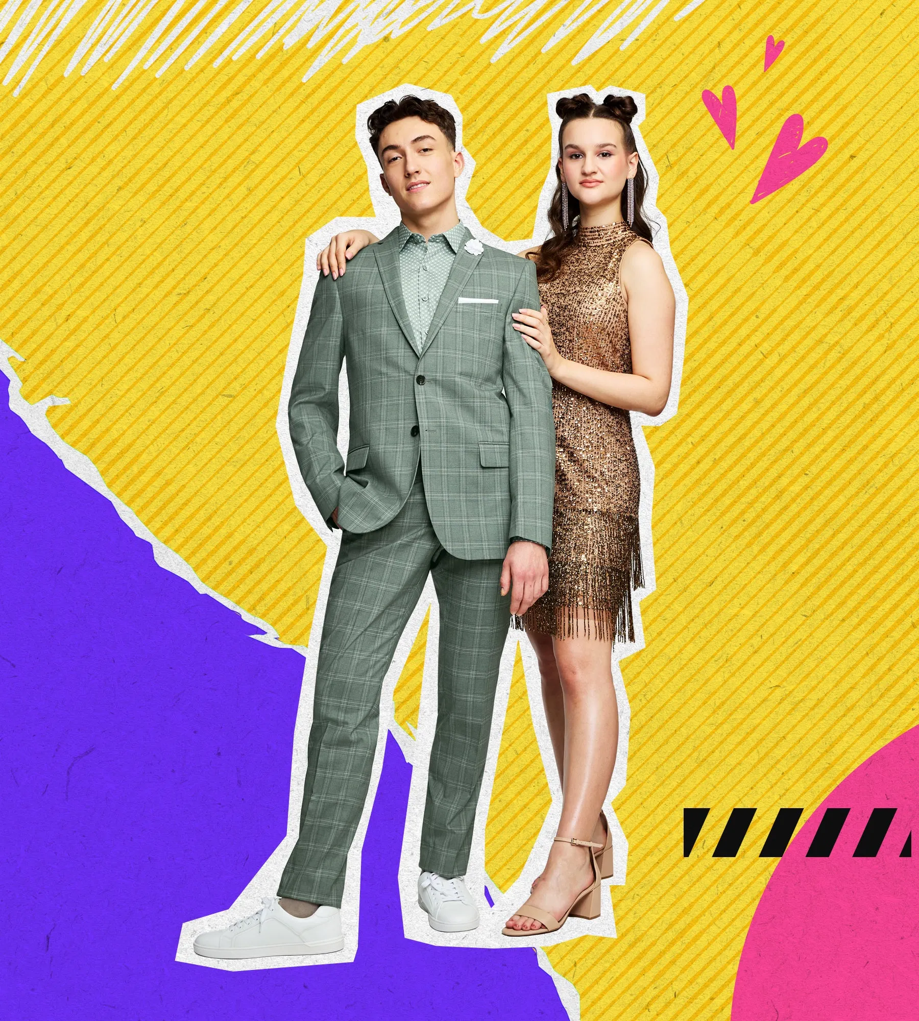 Check Suit Prom Look sold by Tip Top