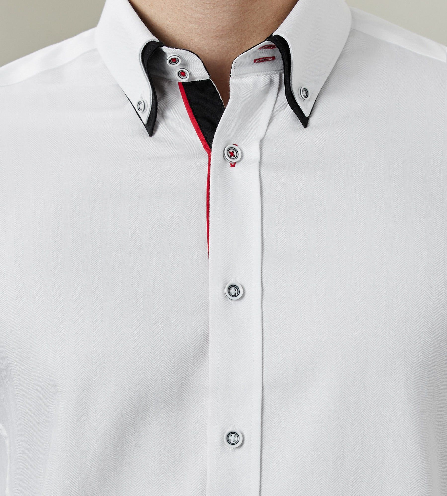 Modern Fit Long Sleeve Solid Double-Collar Sport Shirt sold by Tip Top product image thumbnail 3