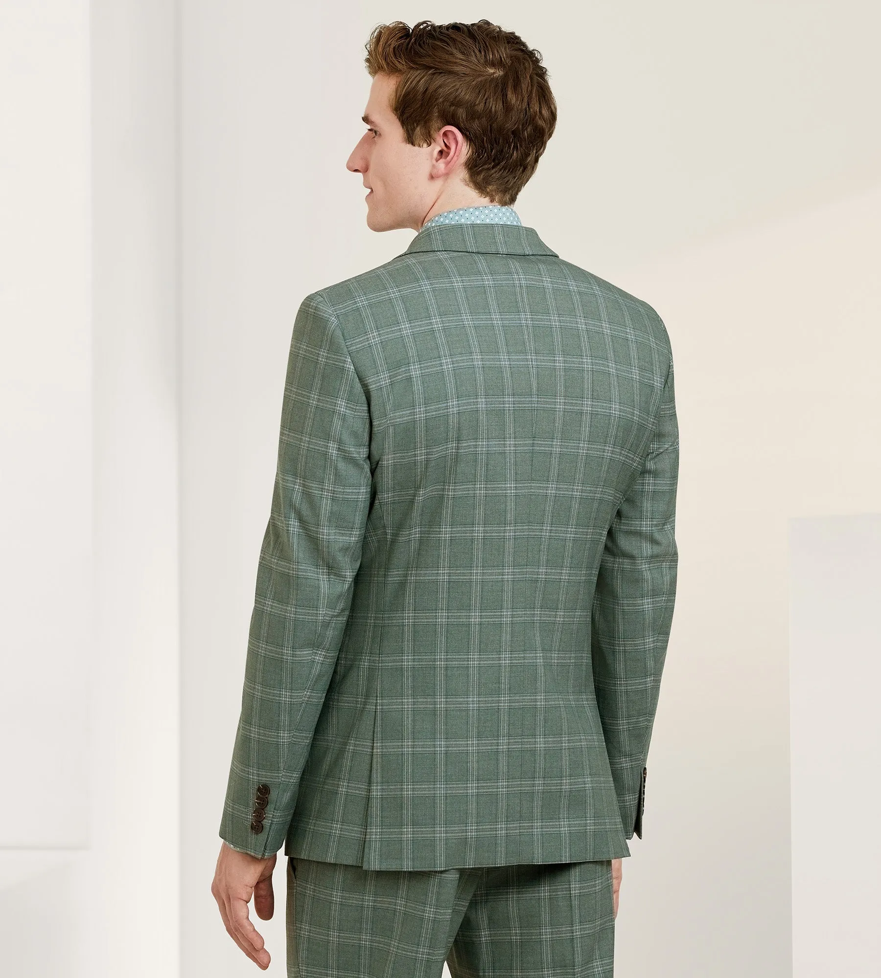Slim Fit Check Suit sold by Tip Top product image thumbnail 4