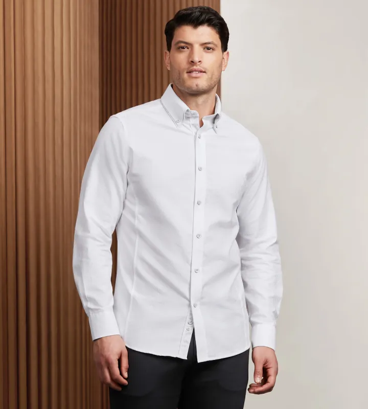 Modern Fit Long Sleeve Double Collar Textured Sport Shirt sold by Tip Top