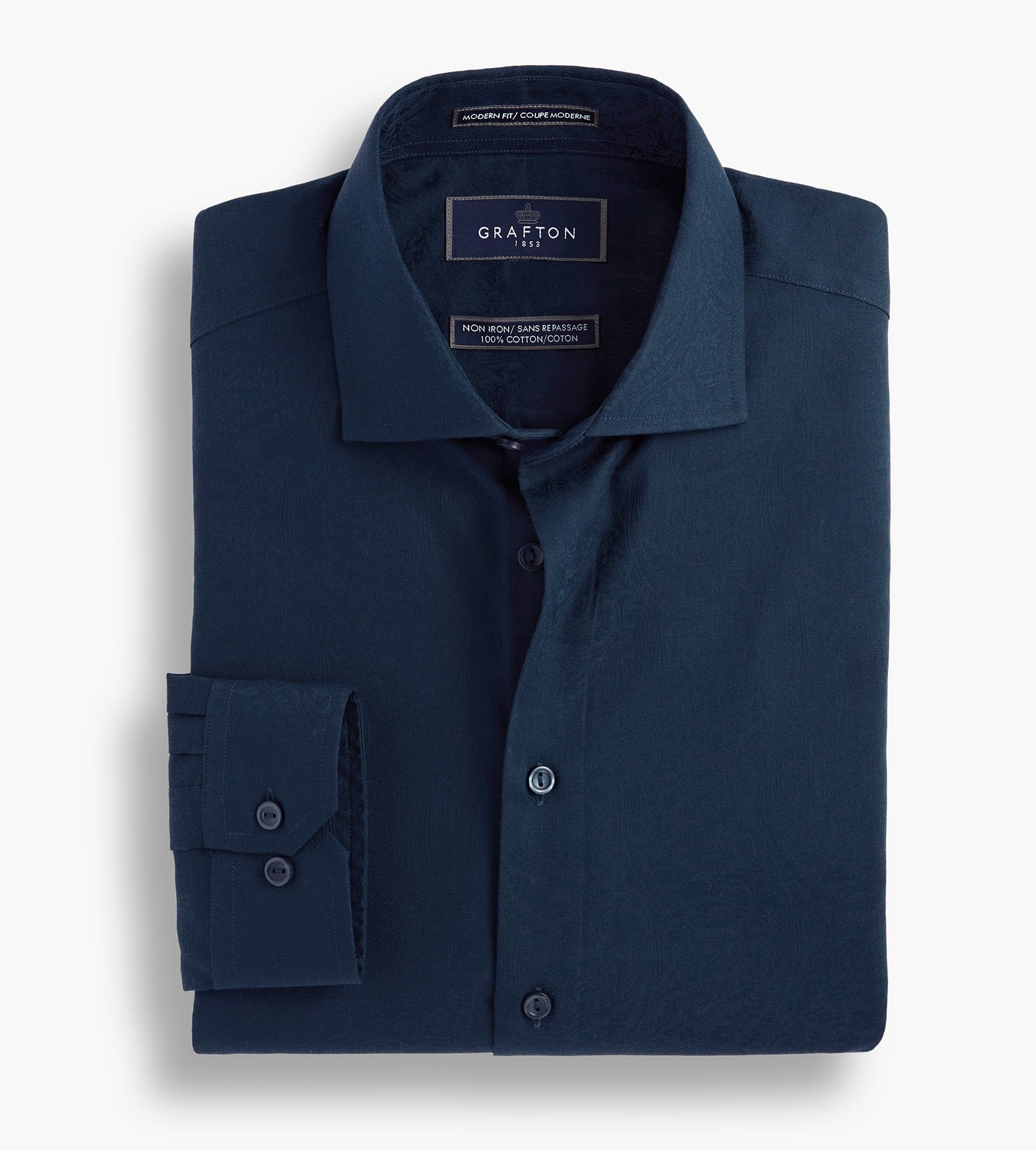 Modern Fit Ultra-Luxe Paisley Dress Shirt sold by Tip Top