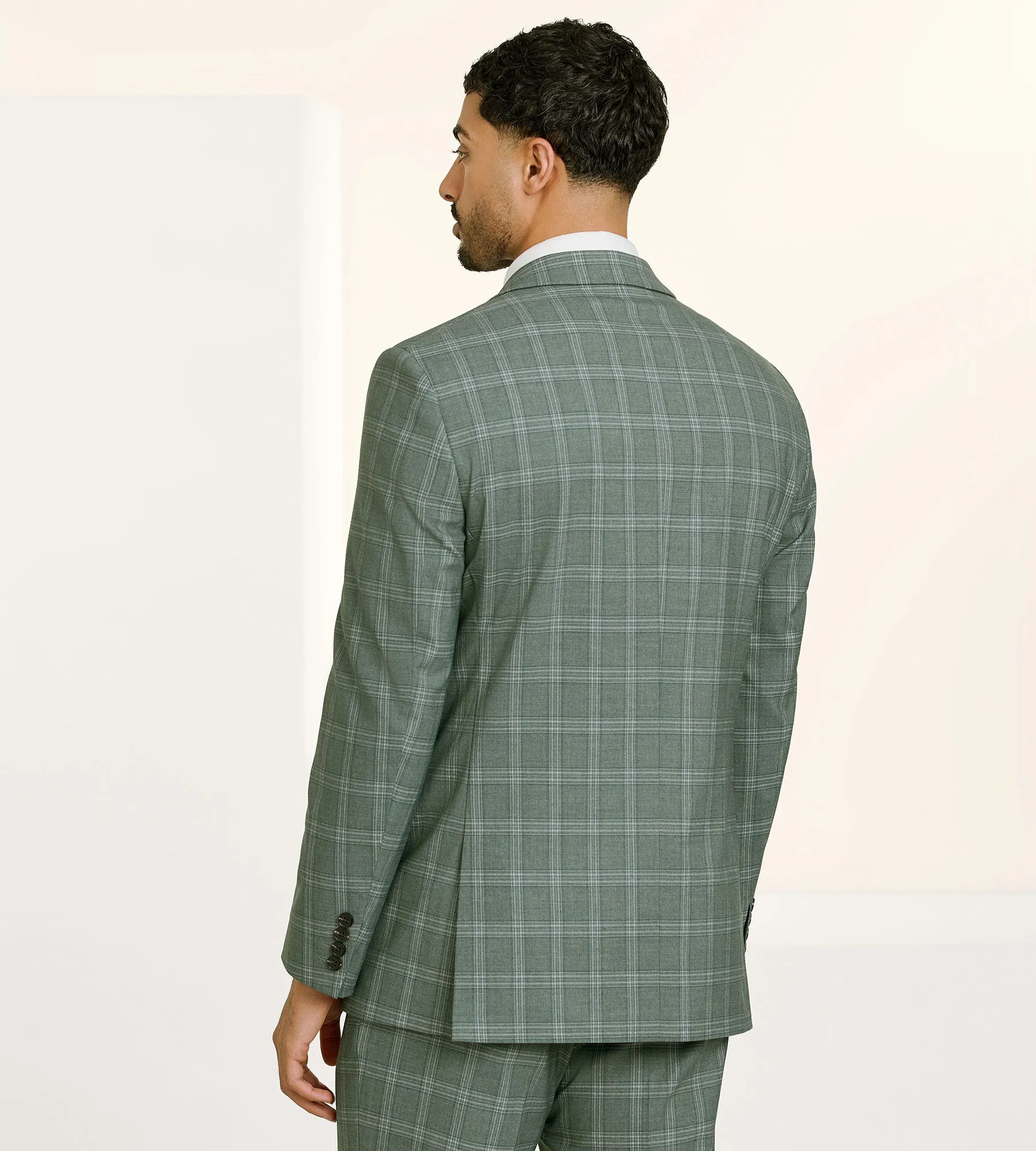 Modern Fit Check Suit Separate Jacket sold by Tip Top product image thumbnail 4