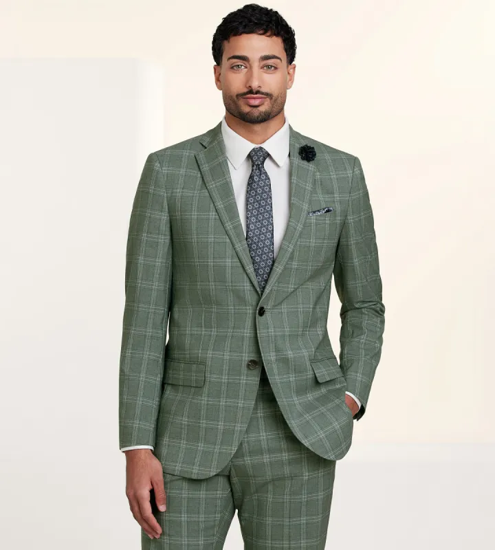 Modern Fit Check Suit Separate Jacket sold by Tip Top