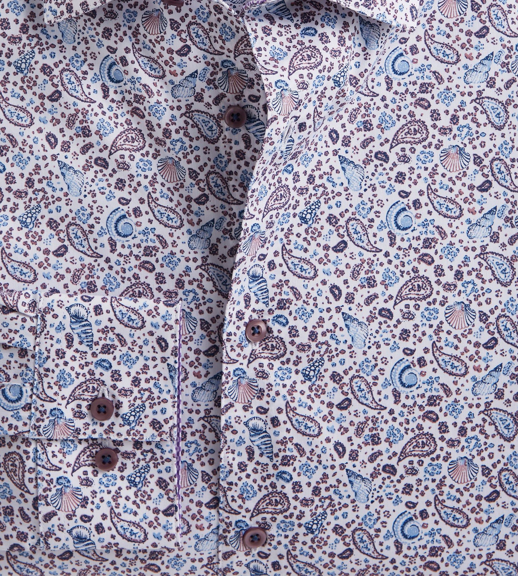 Slim Fit Paisley Print Performance Dress Shirt sold by Tip Top product image thumbnail 2