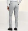 Slim Fit Light Grey Solid Suit Pant sold by Tip Top