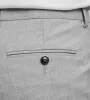 Slim Fit Light Grey Solid Suit Pant sold by Tip Top