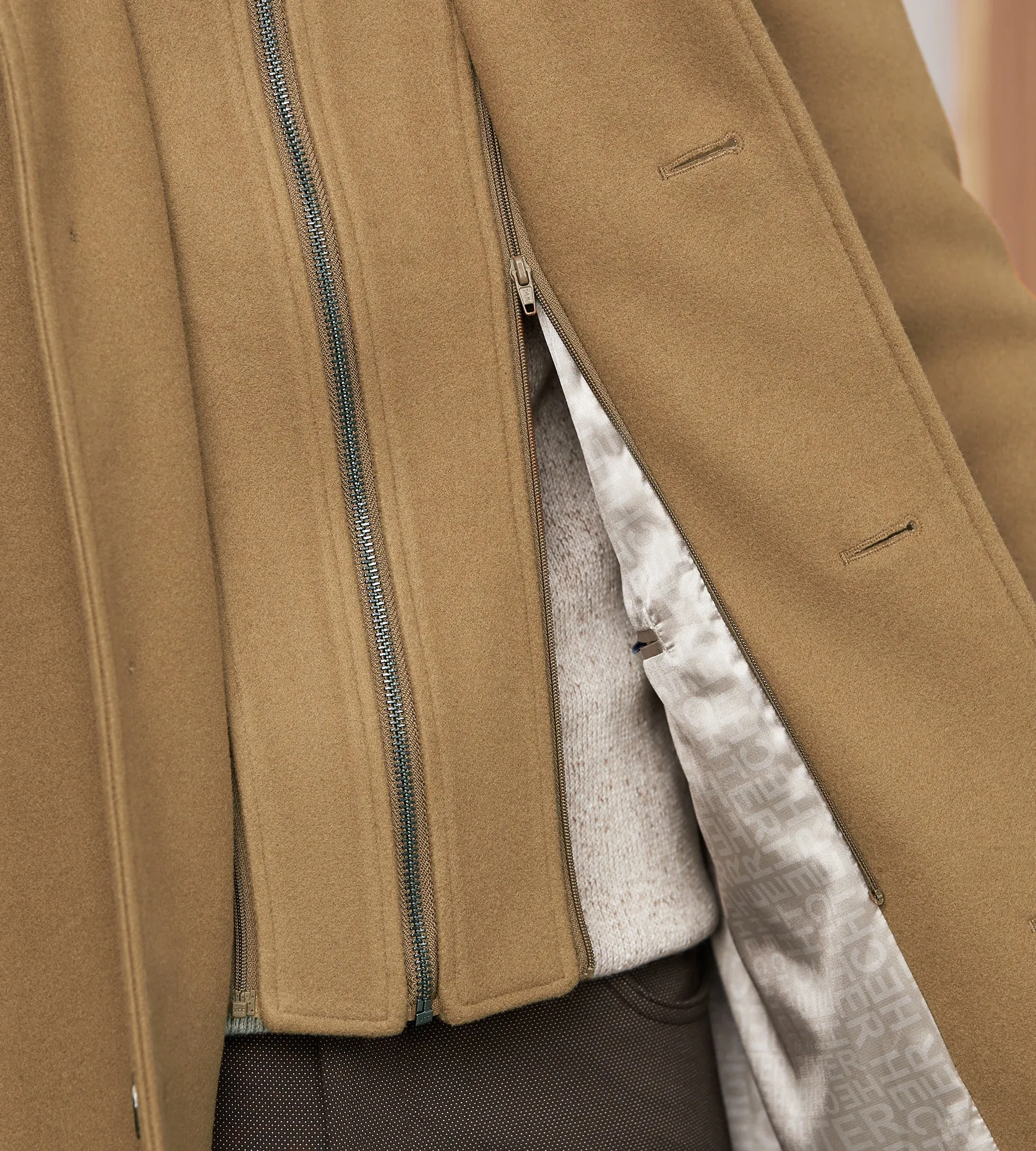 Modern Fit 4-Way Stretch Wool Coat with Removable Hood sold by Tip Top product image thumbnail 4