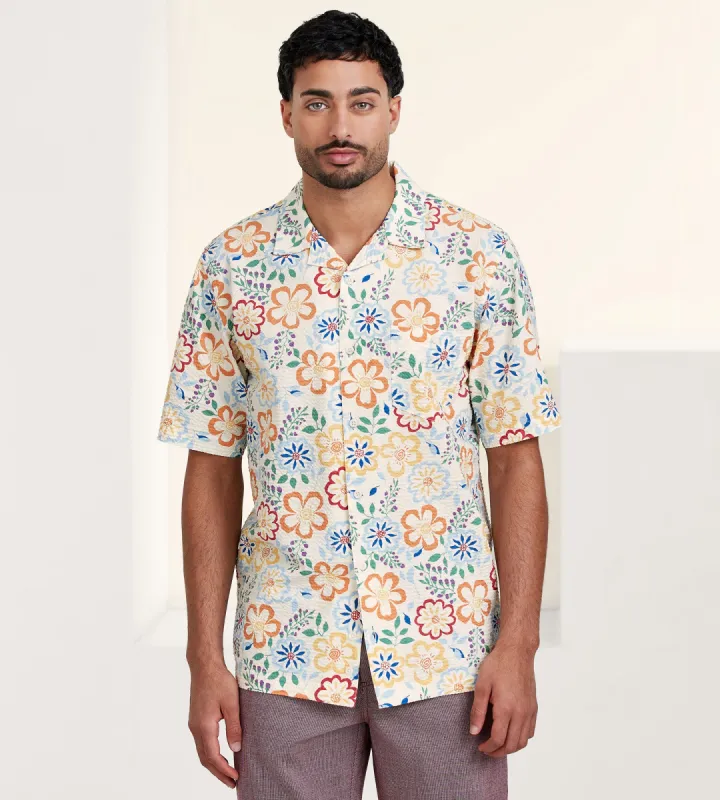Modern Fit Printed Short Sleeve Resort Sport Shirt sold by Tip Top