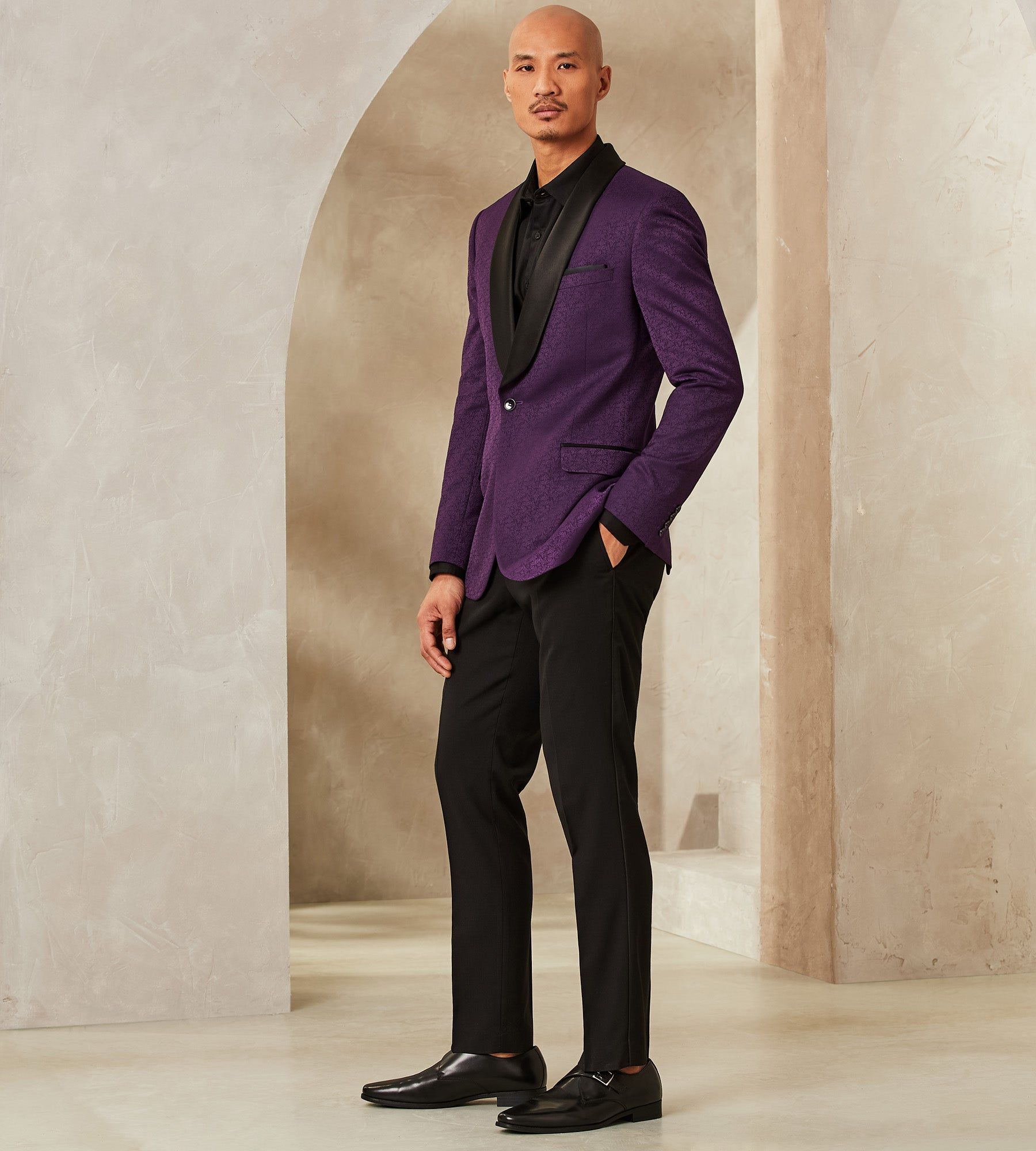Slim Fit Tuxedo Jacket sold by Tip Top product image thumbnail 5