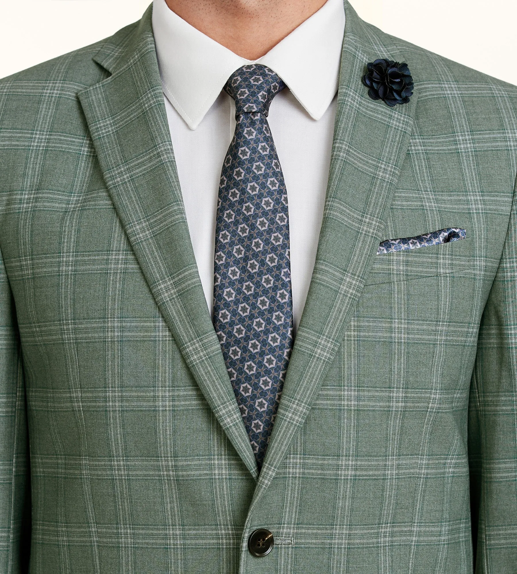 Modern Fit Check Suit sold by Tip Top product image thumbnail 2