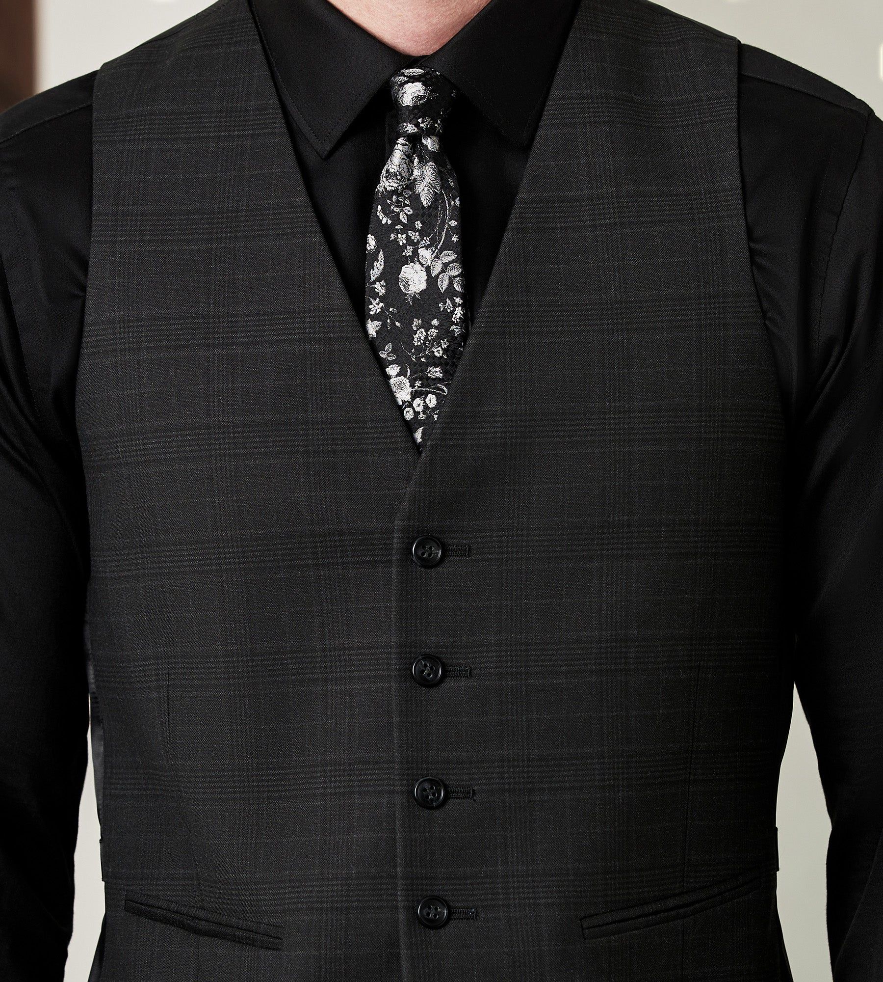 Stretch Check Suit Separate Vest sold by Tip Top product image thumbnail 2