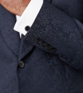 Slim Fit Stretch Jacquard Tuxedo Jacket sold by Tip Top