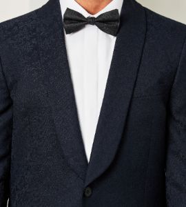 Slim Fit Stretch Jacquard Tuxedo Jacket sold by Tip Top