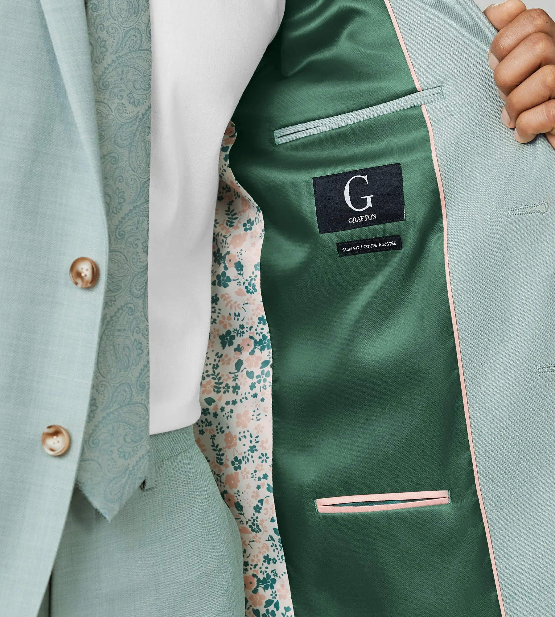 Slim Fit Suit Separate Jacket sold by Tip Top product image thumbnail 3