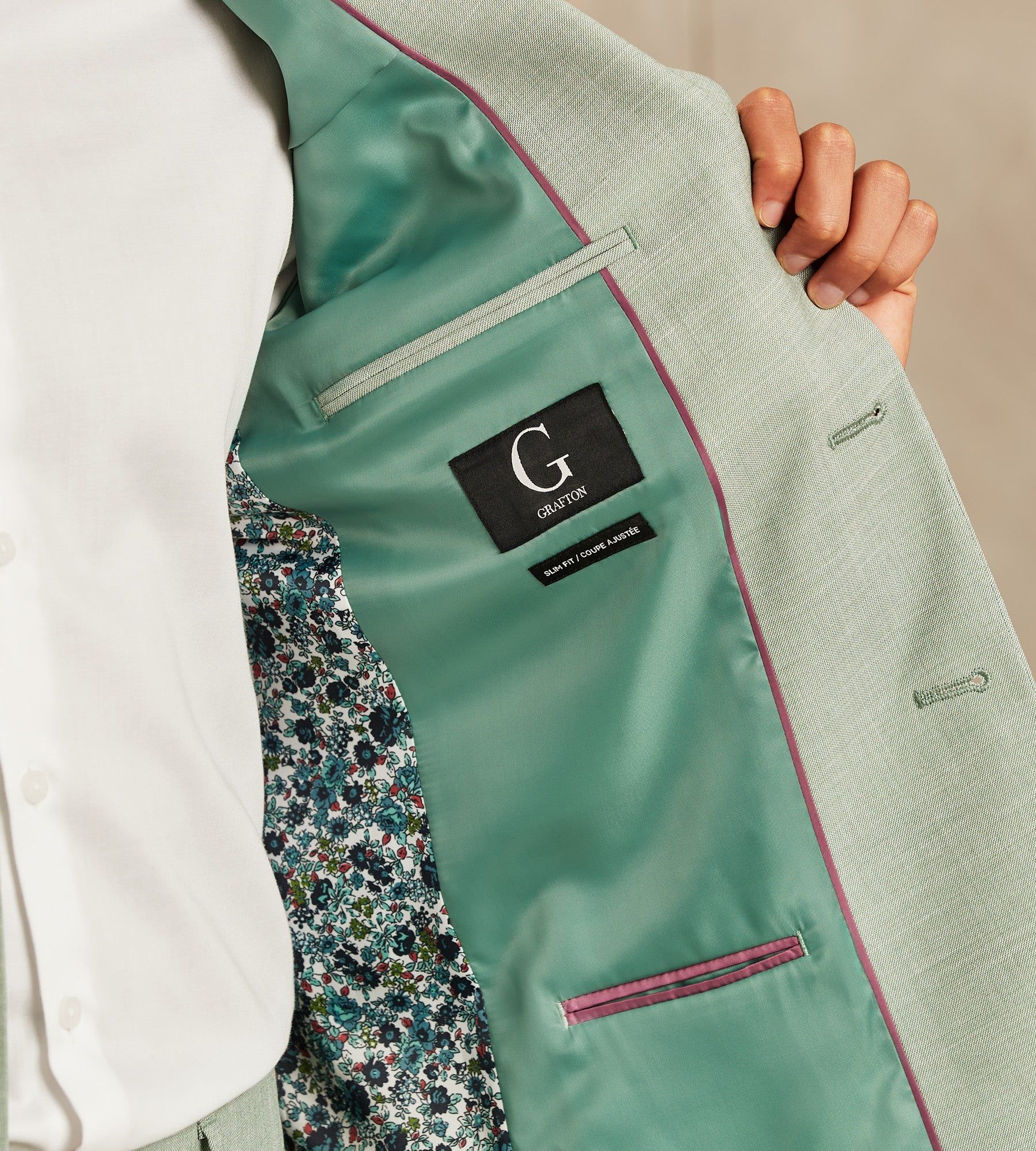 Slim Fit Solid Suit Separate Jacket sold by Tip Top product image thumbnail 3