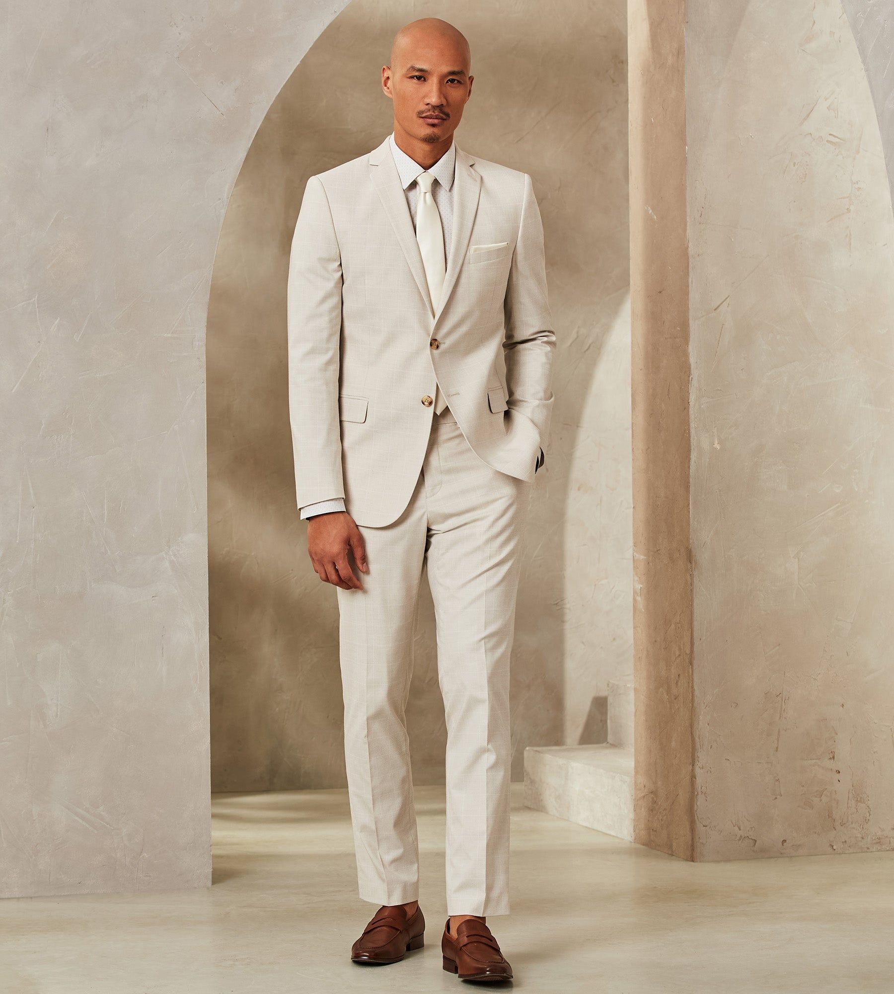 Slim Fit Check Suit sold by Tip Top