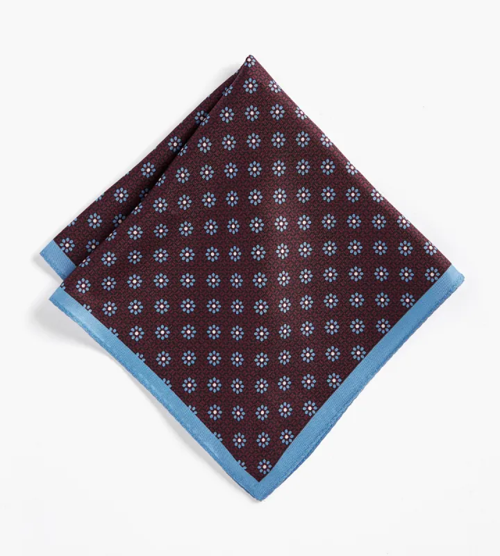 Geo Floral Pocket Square sold by Tip Top