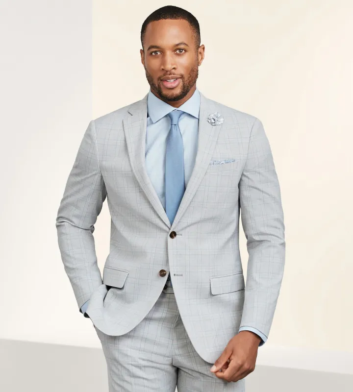 Modern Fit Check Suit Separate Jacket sold by Tip Top