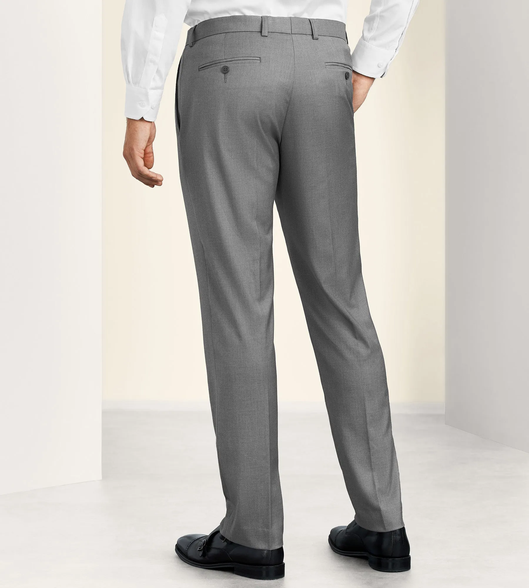 Slim Fit Solid Suit Pants sold by Tip Top product image thumbnail 2