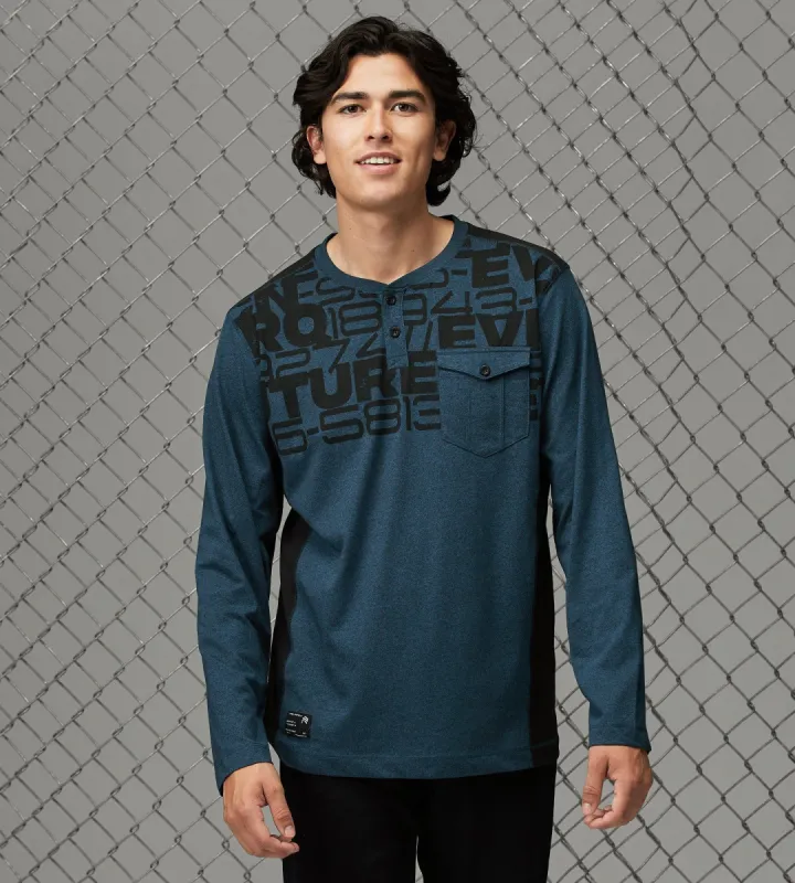 Modern Fit Long Sleeve Henley sold by Tip Top