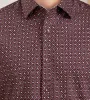 Modern Fit 360 Stretch Long Sleeve Geo Printed Sport Shirt sold by Tip Top