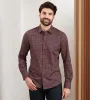 Modern Fit 360 Stretch Long Sleeve Geo Printed Sport Shirt sold by Tip Top