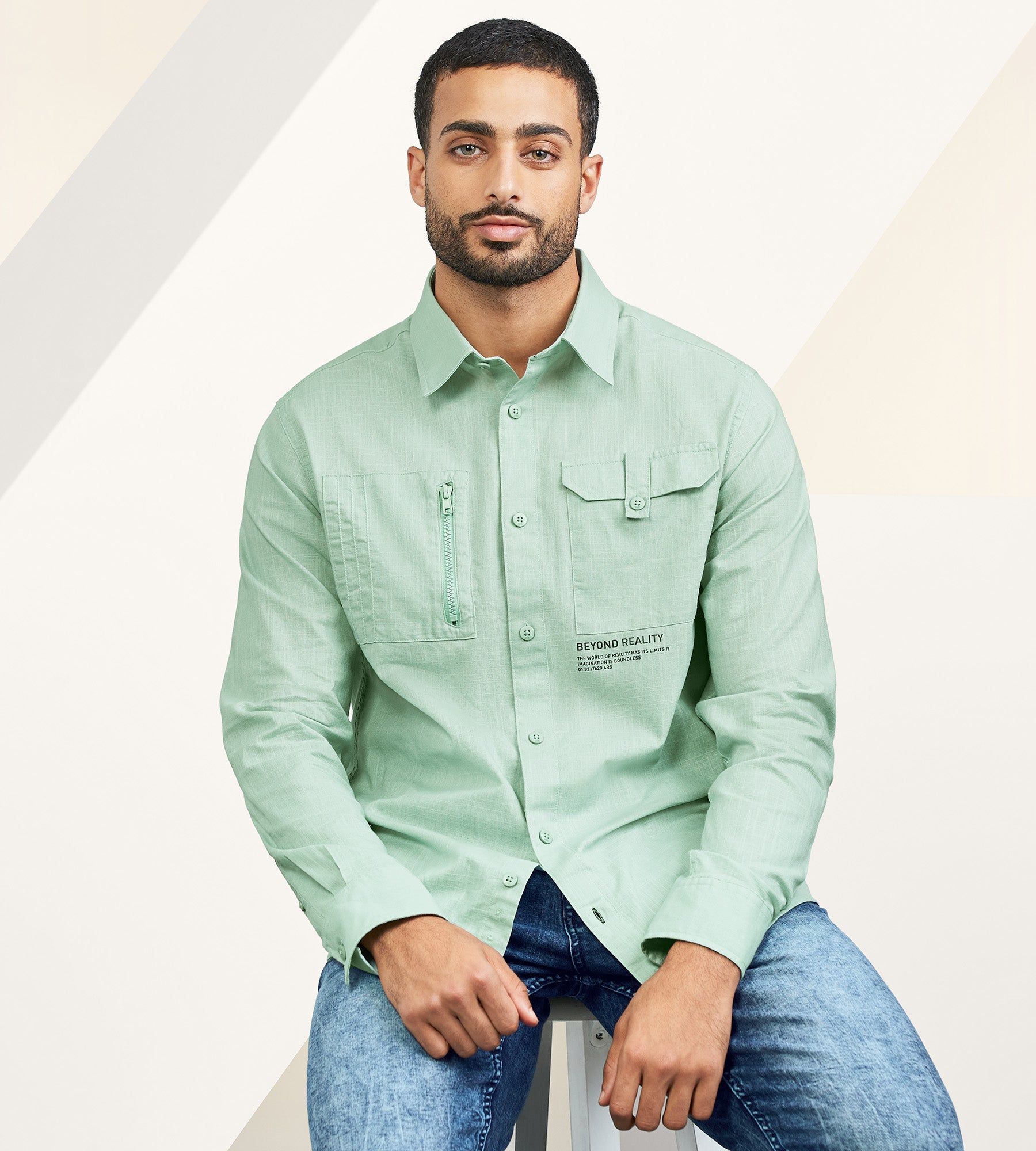 Modern Fit Long Sleeve Sport Shirt sold by Tip Top