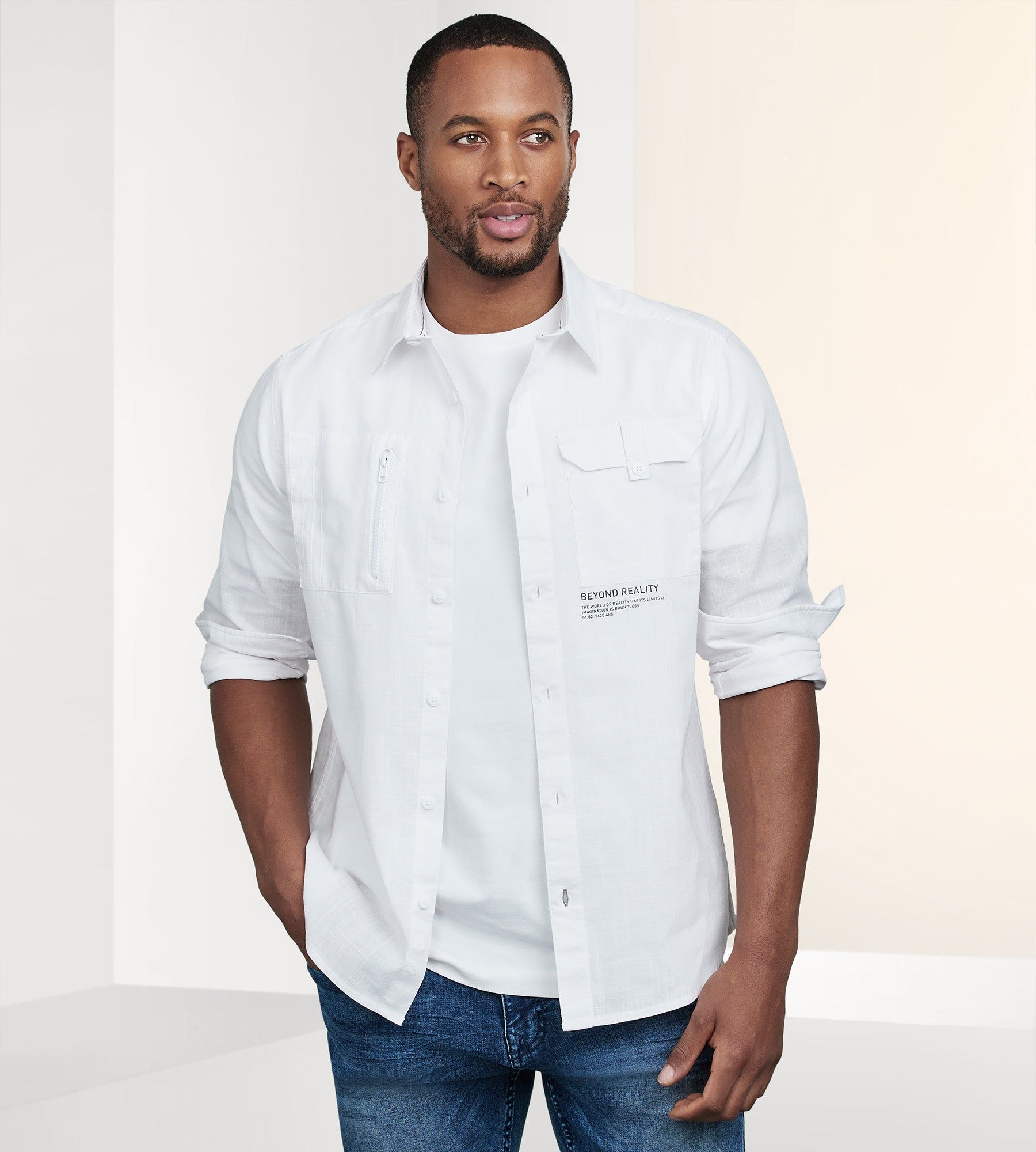 Modern Fit Long Sleeve Sport Shirt sold by Tip Top product image thumbnail 4
