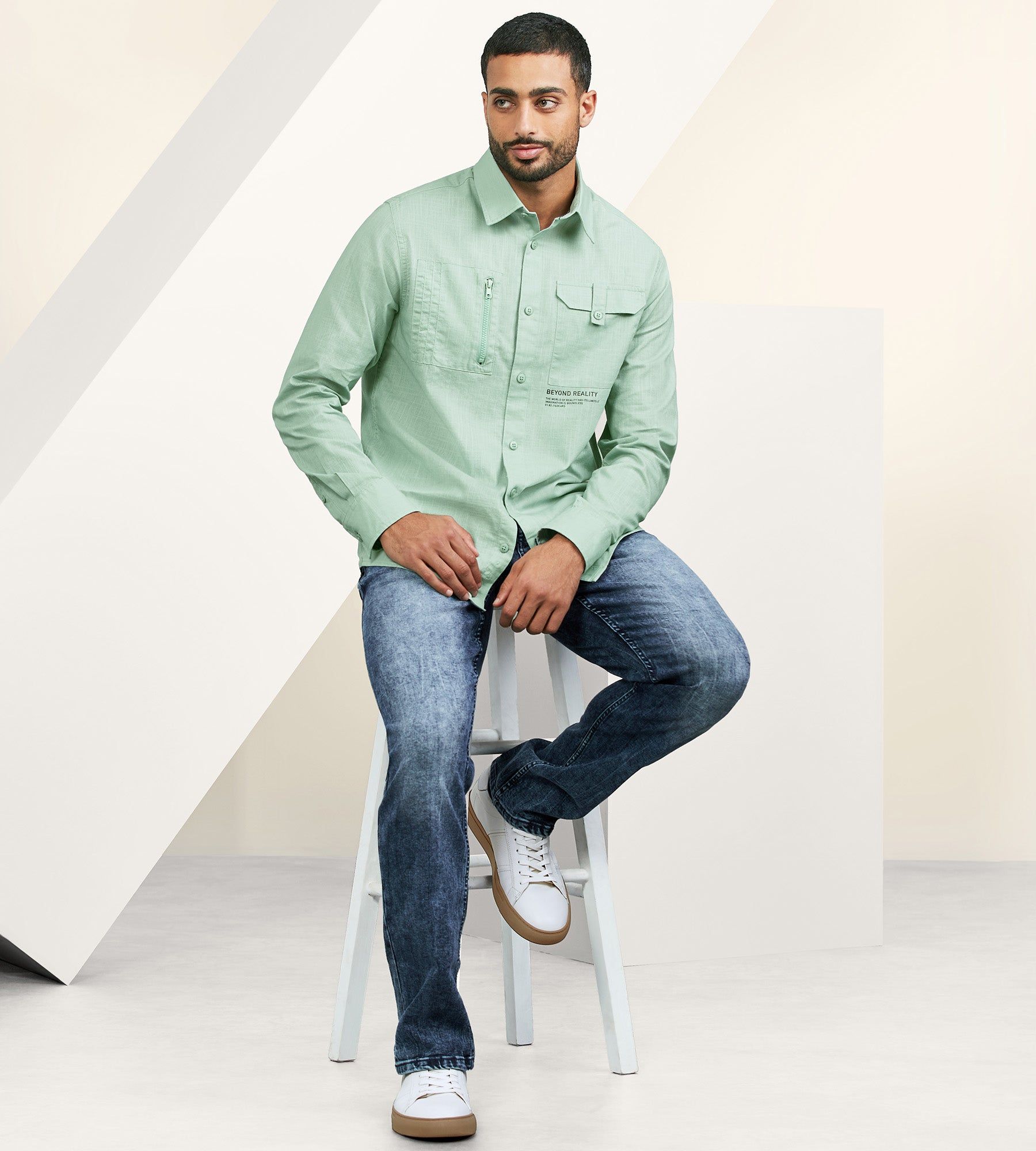 Modern Fit Long Sleeve Sport Shirt sold by Tip Top product image thumbnail 3
