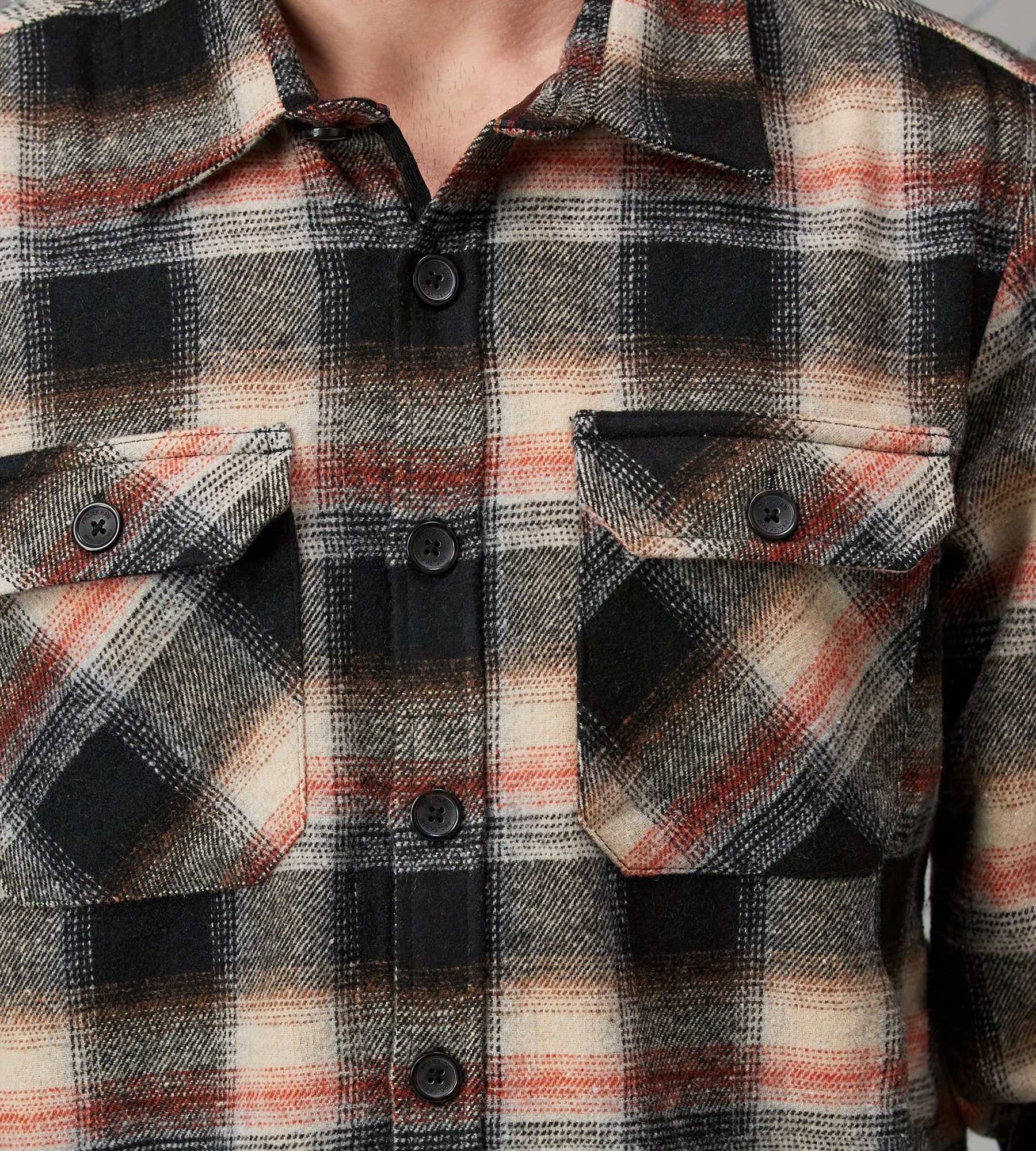 Modern Fit Long Sleeve Plaid Overshirt sold by Tip Top product image thumbnail 2