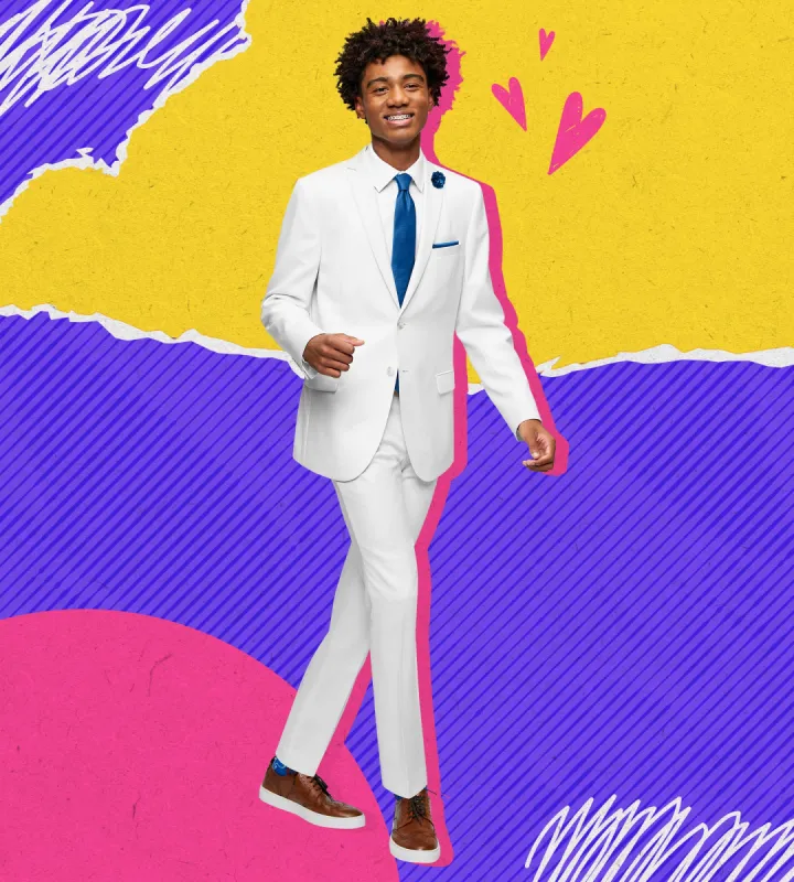 Off White Suit Prom Look sold by Tip Top