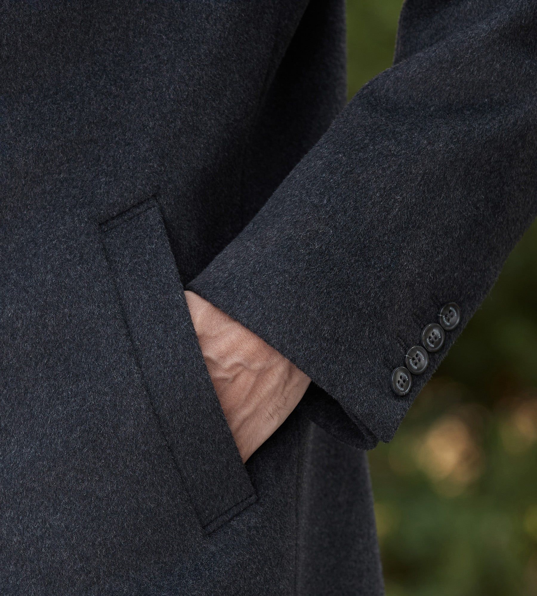 Modern Fit Water-Resistant Long Wool Coat sold by Tip Top product image thumbnail 4