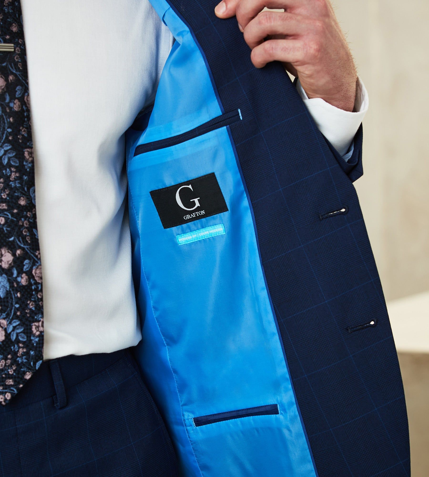 Modern Fit Check Suit sold by Tip Top product image thumbnail 3