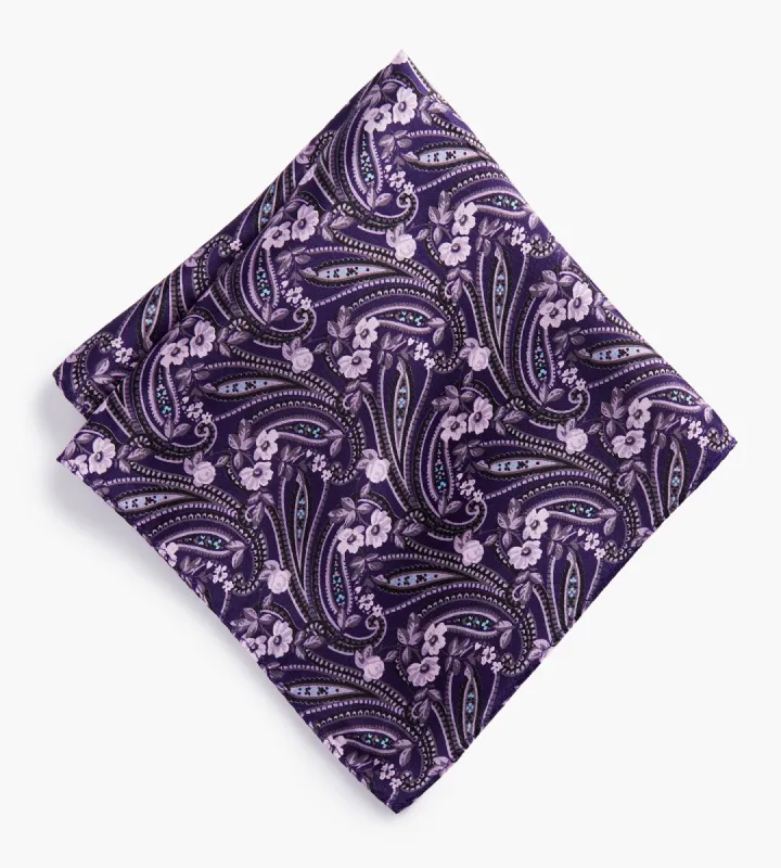 Paisley Floral Pocket Square sold by Tip Top
