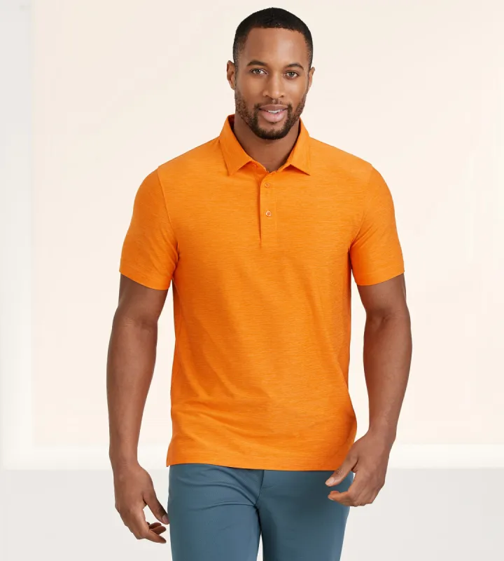 Modern Fit Heathered Performance Polo sold by Tip Top