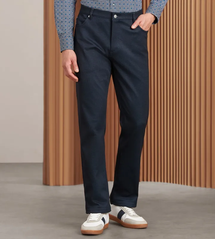 Modern Fit Five-Pocket 360 Stretch Knit Casual Pants sold by Tip Top