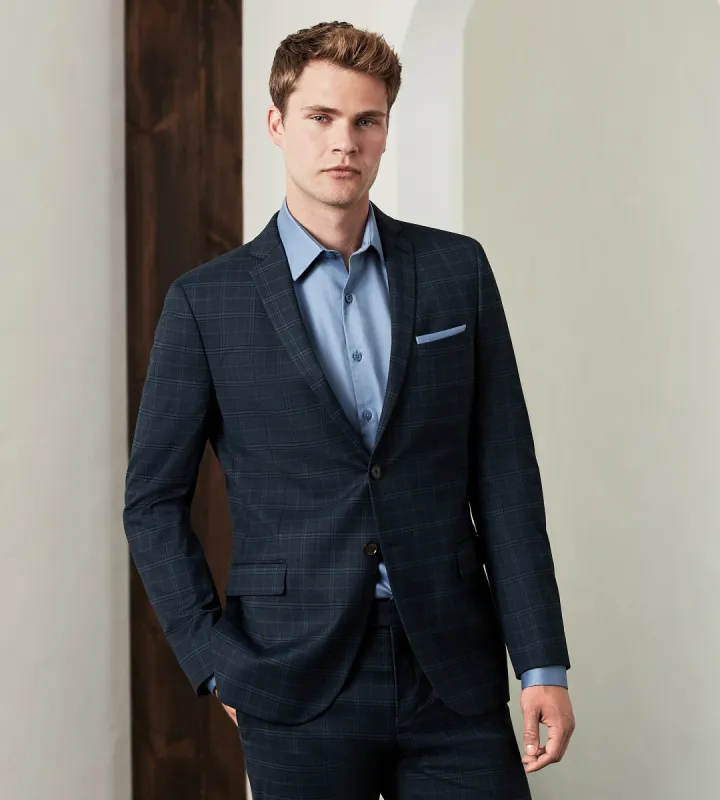 Slim Fit Stretch Check Suit sold by Tip Top