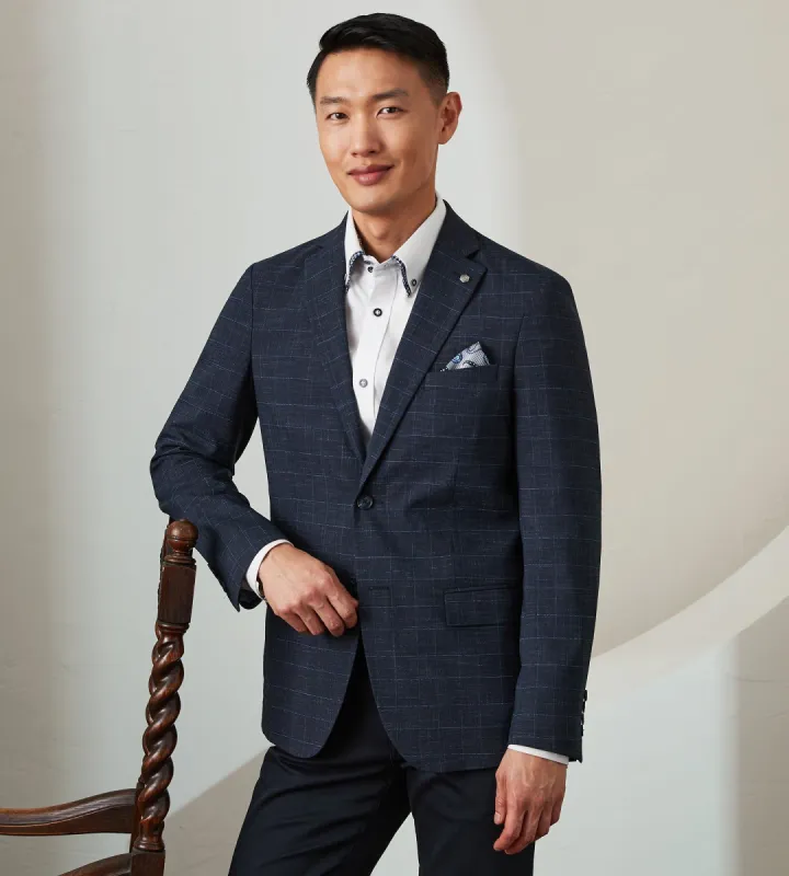 Modern Fit Woven Check Sport Jacket sold by Tip Top