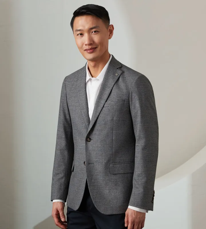 Modern Fit Woven Check Sport Jacket sold by Tip Top