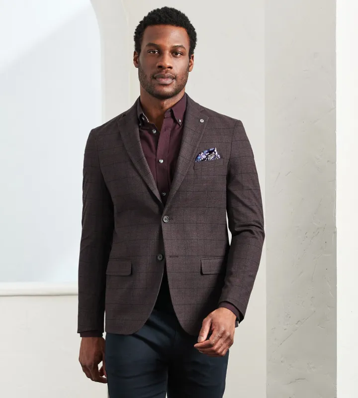 Modern Fit Woven Check Sport Jacket sold by Tip Top