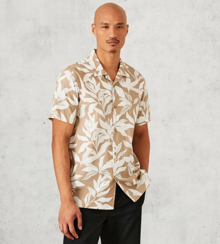 Modern Fit Short-Sleeve All Over Print Camp Sport Shirt sold by Tip Top