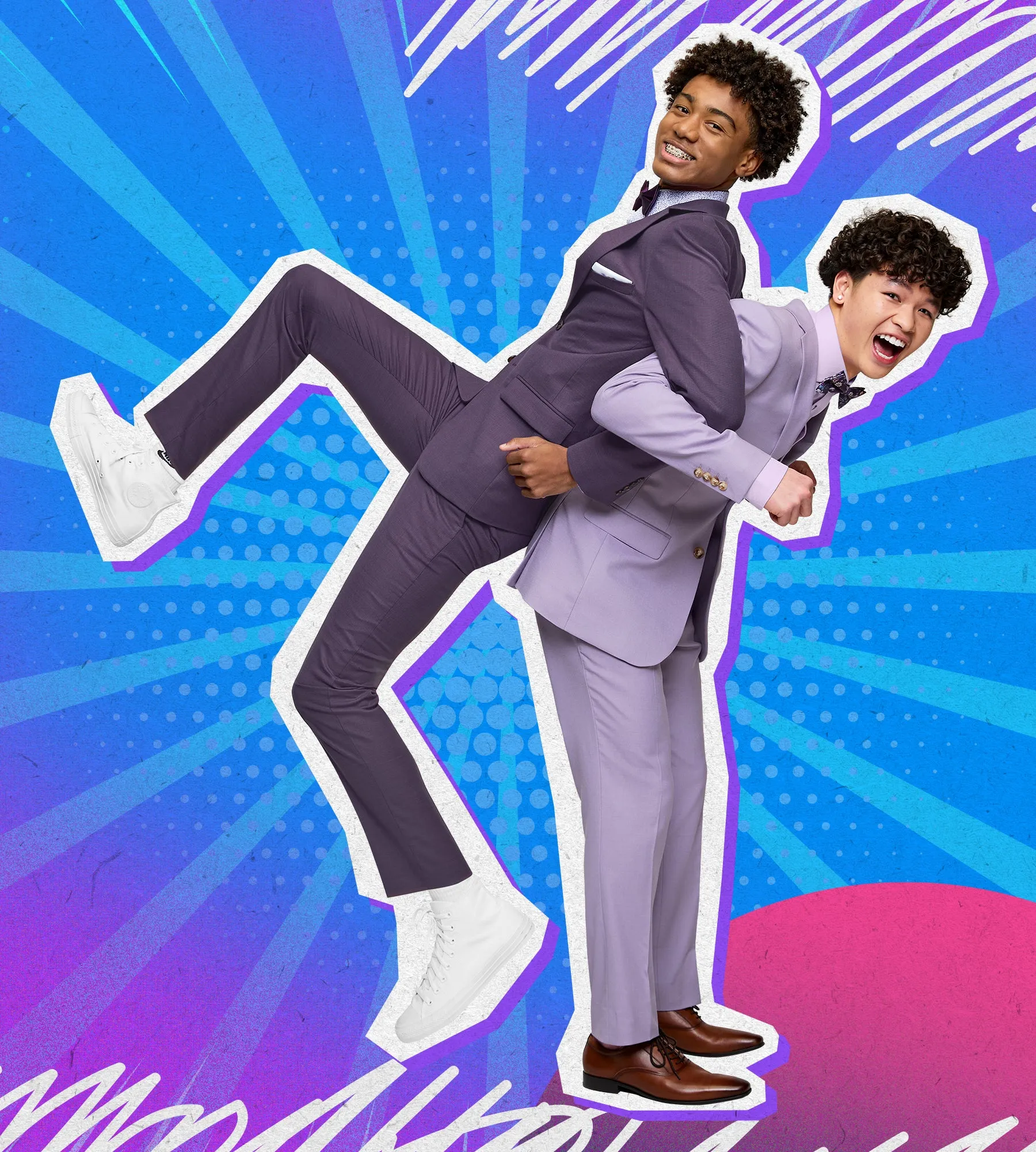 Lilac Suit Prom Look sold by Tip Top product image thumbnail 3