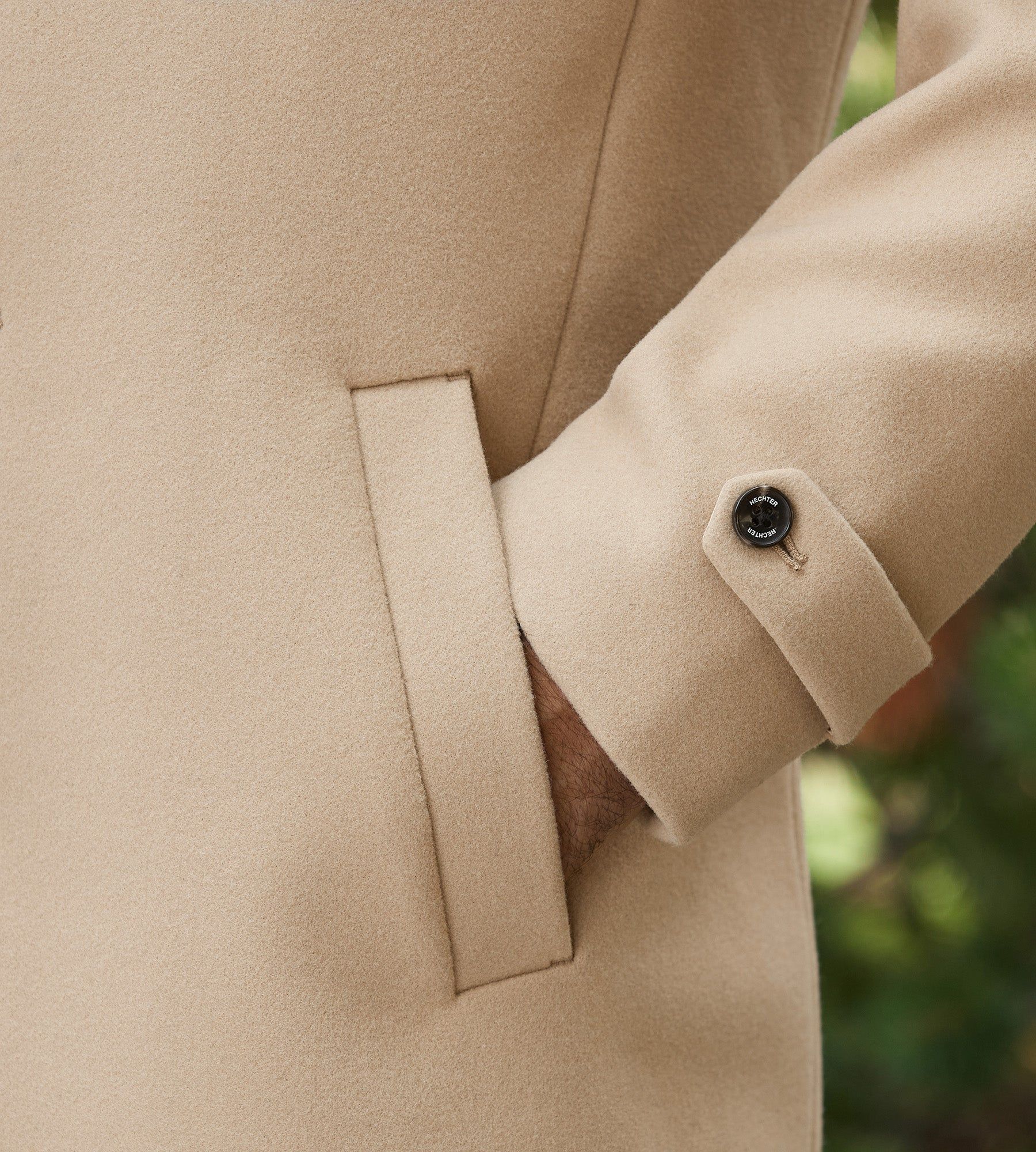 Modern Fit 4-Way Stretch Wool Coat with Removable Hood sold by Tip Top product image thumbnail 4