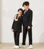 Boys Solid Suit Jacket sold by Tip Top