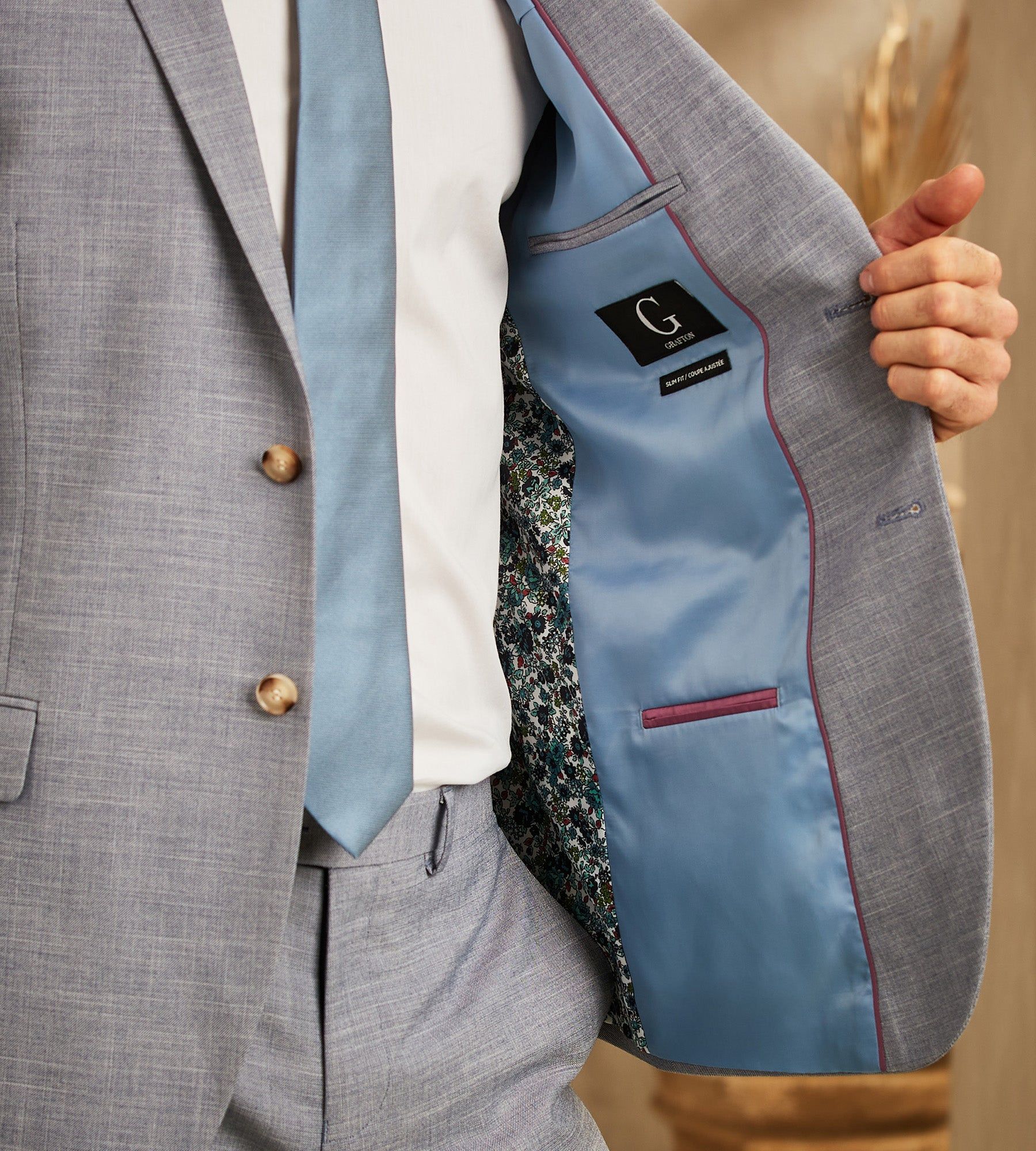 Slim Fit Solid Suit Separate Jacket sold by Tip Top product image thumbnail 2