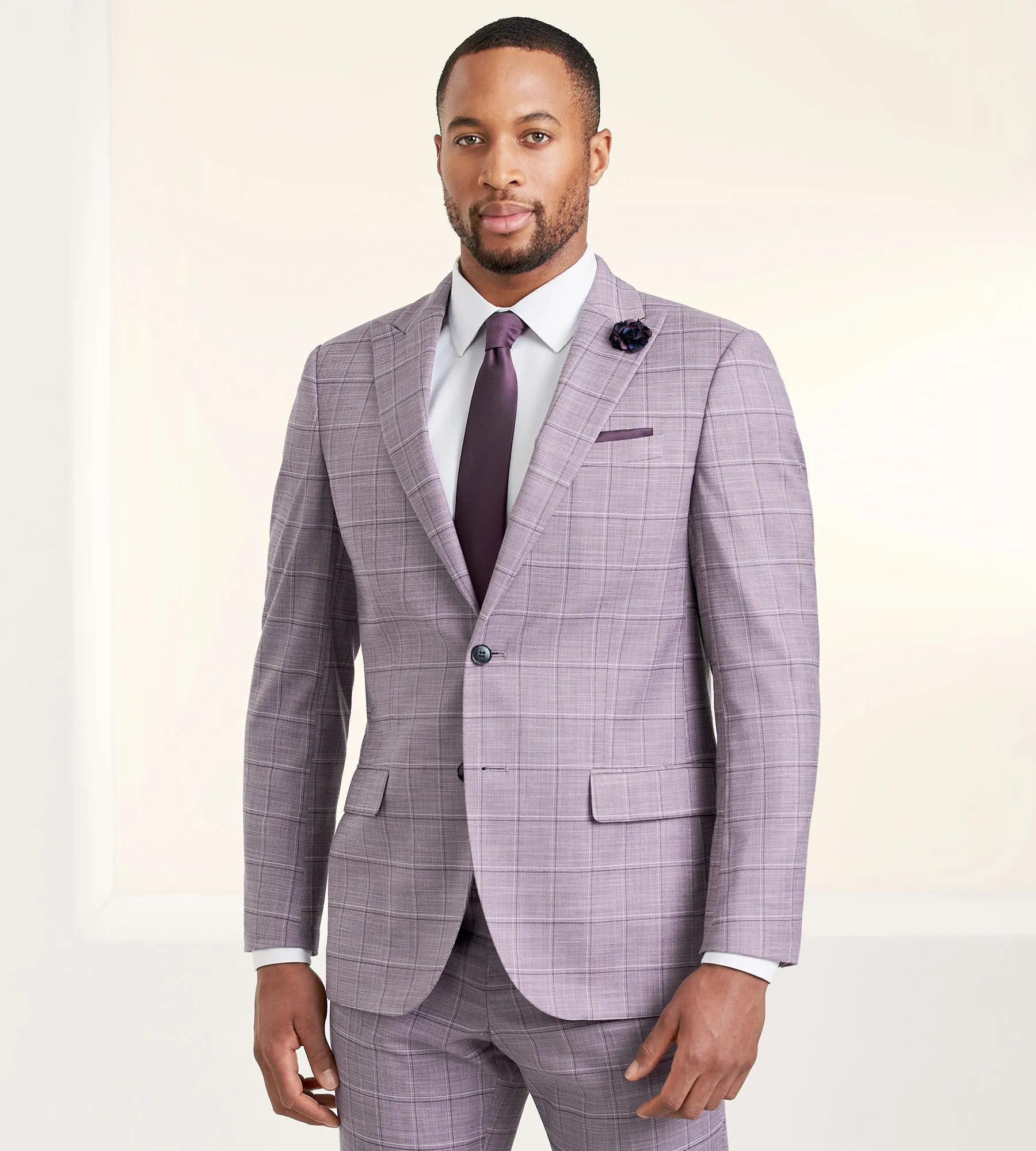 Modern Fit Check Suit Separate Jacket sold by Tip Top